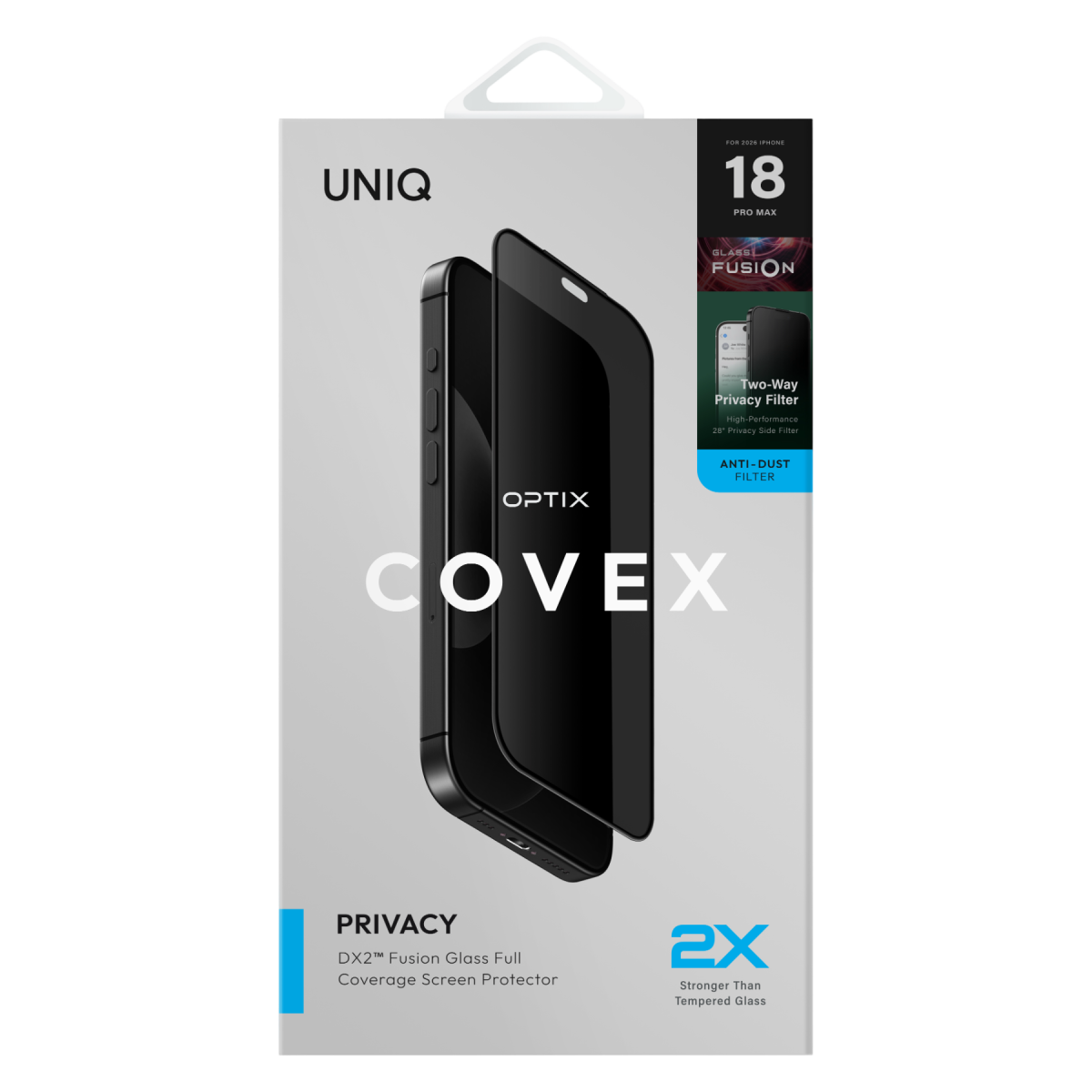 Uniq Apple iPhone 18 Pro Max Optix Covex Vivid Cam Hayalet Ekran Koruyucu